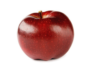 Beautiful red apple isolated on a white background.