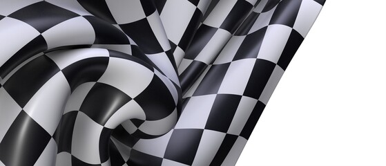 finish flag digital 3d race