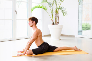 Rajakapotasana or one legged king pigeon yoga pose