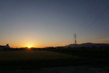秋の公園の散歩