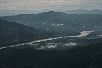 Top View at Doi Pha Tang in Chiangrai Province