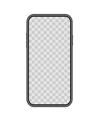 Smartphone outline, vector, transparent