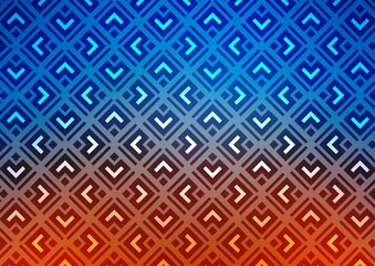 Light Blue, Red vector texture with lines, rhombuses.