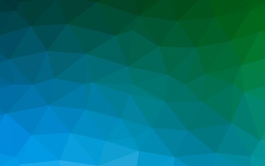 Light Blue, Green vector polygonal pattern.