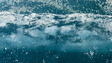 Frozen ice texture. Blue toned natural abstract background. Frosty patterns for Christmas and New Year background.