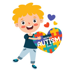 Concept Drawing of Autism Awareness