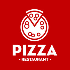 Pizzeria logo restauration pizza