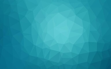 Light BLUE vector triangle mosaic cover.