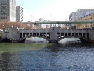 土佐堀川と錦橋