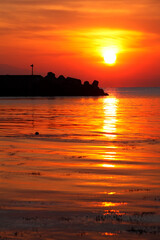 Fototapeta premium 初声からの夕日