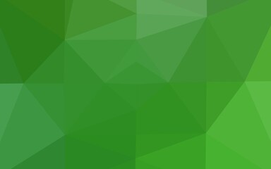 Light Green vector blurry triangle texture.