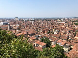 Fototapeta na wymiar Blick über Brescia, Italien Panorama