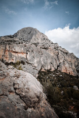la roche reflète le climat aride 
