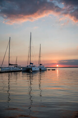 atardecer en la marina de Cienfuegos Cuba