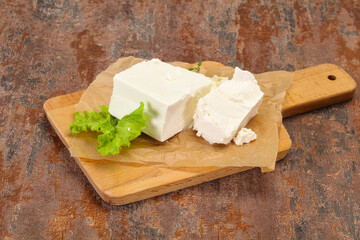 Greek traditional Feta soft cheese