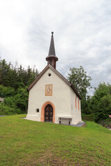 Fototapeta na wymiar Small Chapel church in Tyrol Alps, Austria