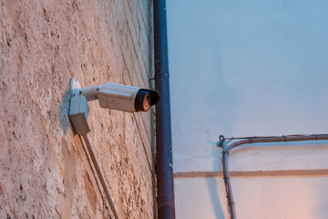 Security Camera on the Wall