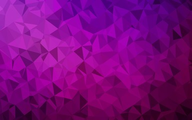 Obraz premium Dark Purple vector abstract mosaic pattern.