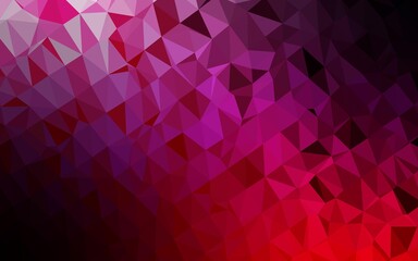 Light Purple, Pink vector polygon abstract backdrop.