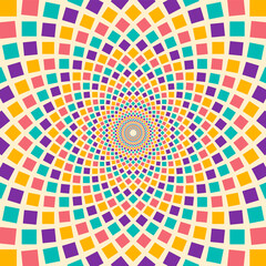 Colorful abstract pattern in Oriental style design. Vector illustration.