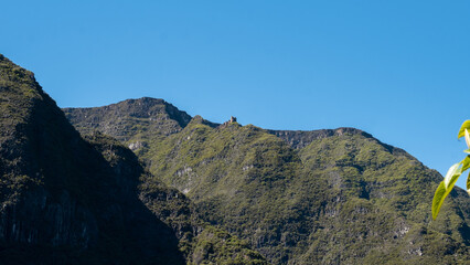 Fototapeta premium Panoramic view over the valley and the forests