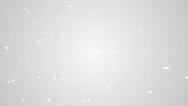 Digital low poly Polygon Plexus Loop Motion background. Business technology or medical Animation. Tangle of lines, points, and triangles. Concept of engineering, digital science visualize data.
