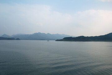 Cliffs at Chungjuho Lake in Danyang county, Korea