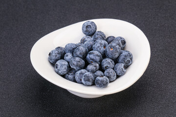 Sweet fresh juicy blueberries heap