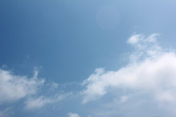 clouds in the blue sky