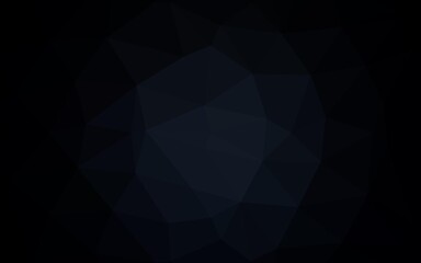Dark BLUE vector shining triangular template.