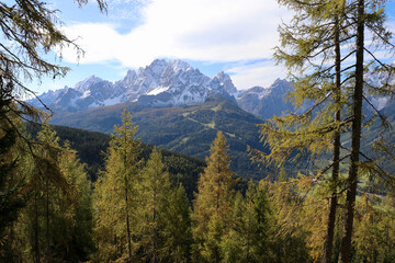 Fototapeta premium Sextner Rotwand, Sextner Dolomiten, Südtirol