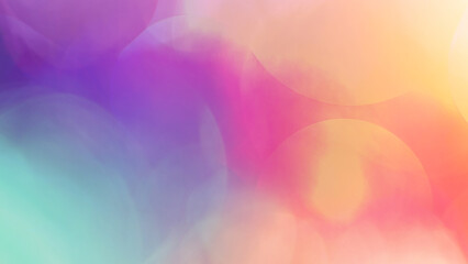 Colorful light and bokeh based abstract background with dimension.