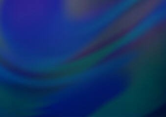 Dark BLUE vector blurred bright pattern.