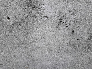 Gray cement wall Broken wall Due to lack of standards causing cracks