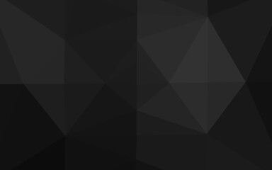 Obraz premium Dark Silver, Gray vector polygon abstract background.