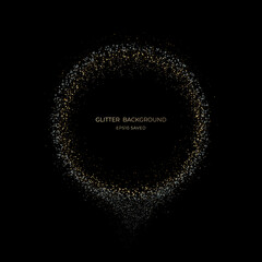 Obraz premium gold stardust light, glitter background