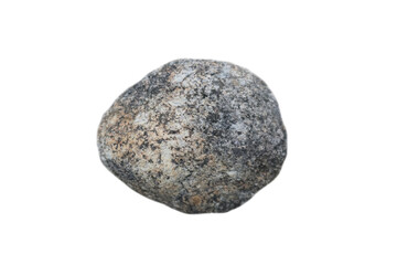 Fototapeta na wymiar specimen of granite rock (plutonic rock) isolated on a white background. Granite is a felsic, generally equigranular, relatively light coloured intrusive rock.