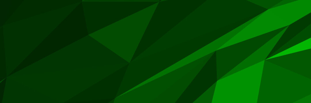 Web Green Abstract Background. Geometric Vector Illustration. Colorful 3D Wallpaper.