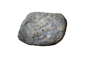 Granite rock isolated on a white background. Plutonic rocks are igneous rocks.