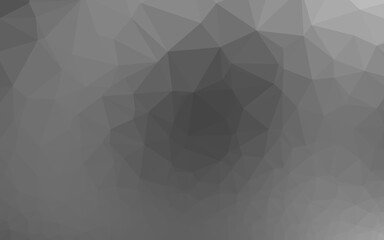 Light Silver, Gray vector polygonal background.