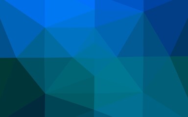 Light BLUE vector triangle mosaic cover.