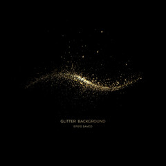 gold stardust light, glitter background