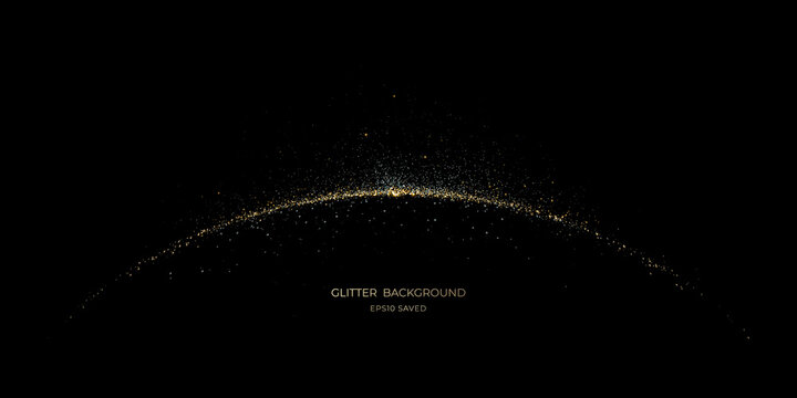 Fototapeta gold stardust light, glitter background