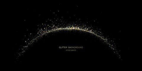 gold stardust light, glitter background © LHG