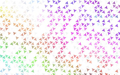 Light Multicolor, Rainbow vector seamless backdrop with lines, triangles.