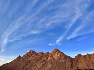 clouds over the mountains