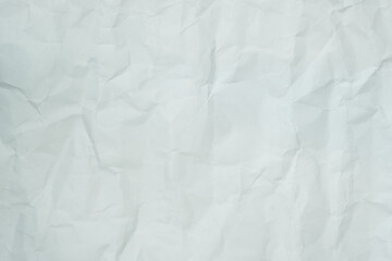 Obraz premium The texture of white recycle crumpled paper, copy space for text.
