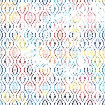 Geometric texture pattern with watercolor effect
