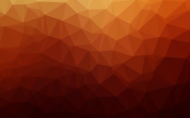 Dark Red, Yellow vector abstract mosaic pattern.