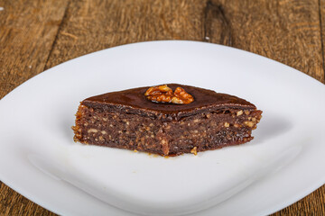 Turkish delight baklava with honey